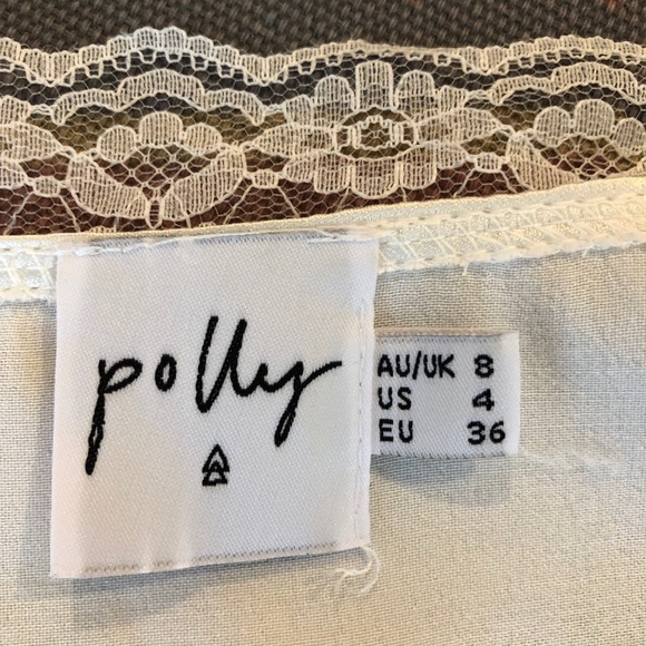 Princess Polly Vintage Tie Top White NWOT - Picture 5 of 7